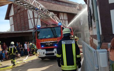 Frühjahrsübung Feuerwehr Schutterzell